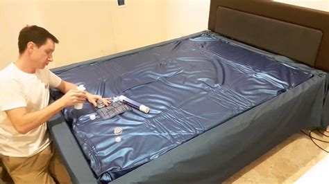 waterbed mattress installation  aquaglow waterbeds youtube