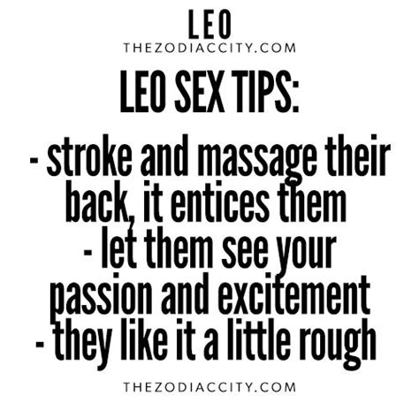 Sexual horoscope leo
