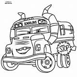 Cars Coloring Pages Disney Bus School Getcolorings Color Printable sketch template
