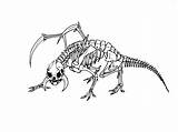 Skeleton Coloring Animal Pages Getcolorings Colo Printable sketch template