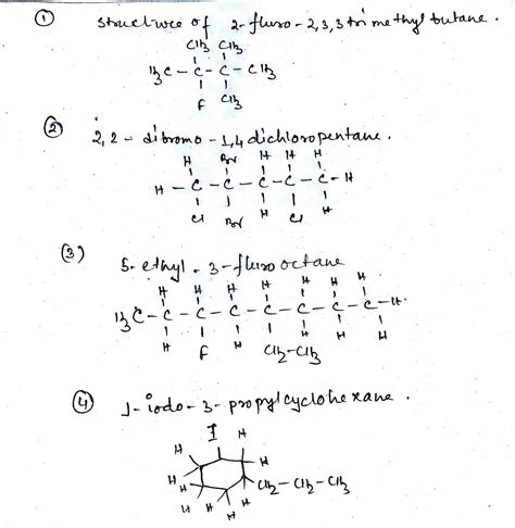 solved draw  condensed structural formula