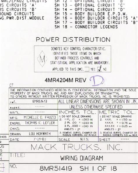 mack wiring diagram chassis ct