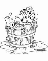 Dalmatians Disneyclips Bathing sketch template