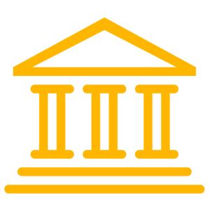 yellow bank symbol png icon