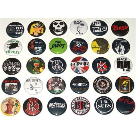 details about post punk badges buttons pinbacks pins x 9