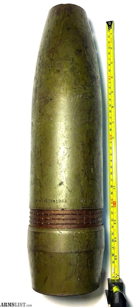 armslist for sale 1969 vietnam era 105mm howitzer he inert round