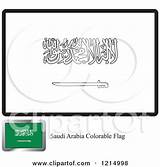 Coloring Saudi Flag Arabia Sample Illustration Royalty Clipart Lal Perera Vector Pages 2021 Worksheets sketch template