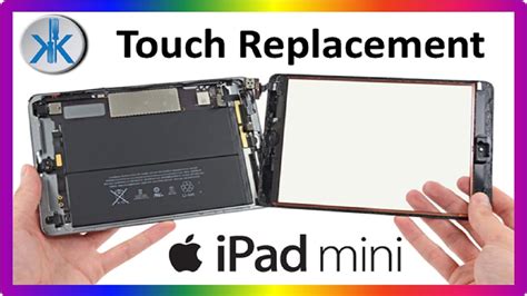 ipad mini  model  cambio pantalla tactil youtube