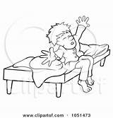 Waking Boy Outline Clipart Wake Clip Royalty Illustration Dero Vector Illustrations Poster Print 2021 Clipartof sketch template