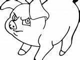 Cauldron Coloring Pig Wecoloringpage sketch template