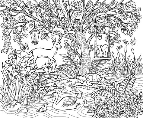 blissful scenes image  printable adult coloring pages cute coloring