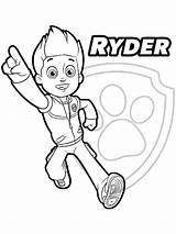 Ryder Paw Patrol sketch template