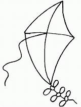 Coloring Clipart Kite Panda Pages sketch template