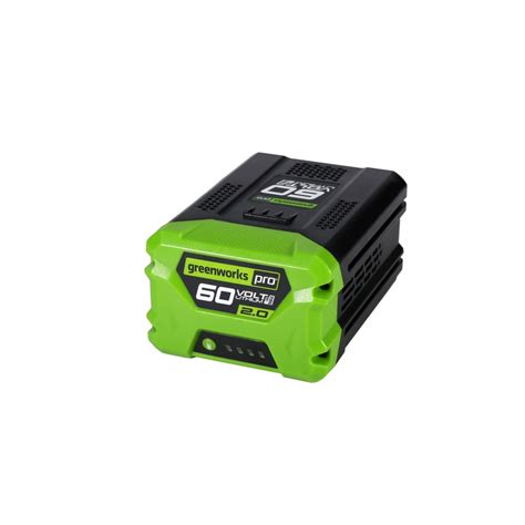 greenworks pro  volt  amp hours rechargeable lithium ion cordless power equipment battery