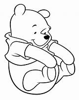 Coloring Pooh Winnie Pages Poo Printable Bear Baby Colouring Disney Clipart Classic Sheets Color Cartoon Cute Print Drawing Happy Line sketch template