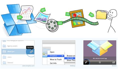 dropbox links feature  file sharing  easier