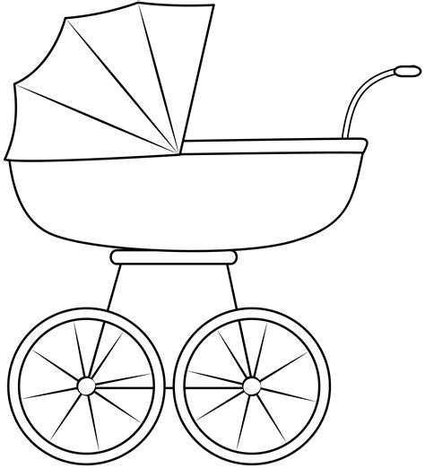 baby carriage template  printable papercraft templates