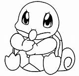 Squirtle Procoloring sketch template
