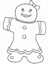 Gingerbread Coloring Pages Girl Printable Christmas Boy Cartoon Color Baby Clipart Getcolorings Popular Coloringhome Library Related sketch template