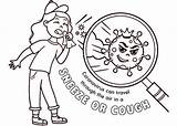 Coloring Pages Coronavirus Info sketch template