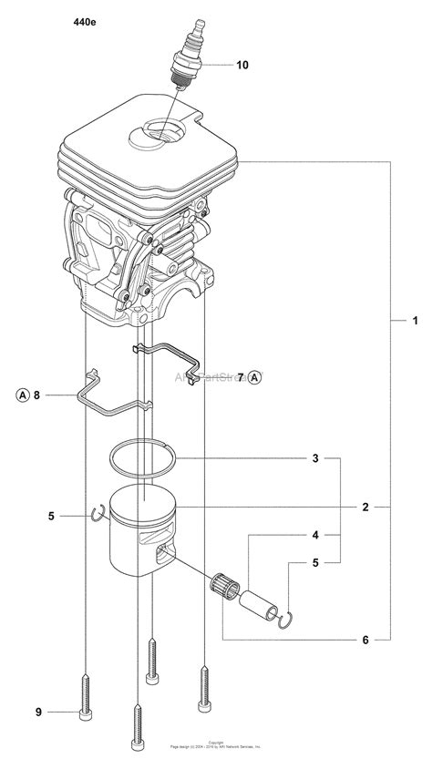 husqvarna     parts diagram  cylinder