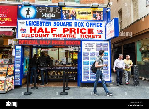 leicester square box office  price discount theatre   londons west  uk stock
