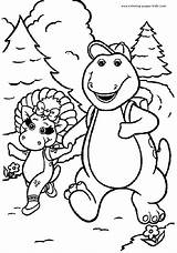 Coloring Barney Pages Cartoon Color Printable Dinosaur Sheets Kids Character Friends Print Characters Book Sheet Cartoons Clip Chicken Purple Penguin sketch template