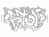 Graffiti Adults Kodi Pierce Stop sketch template