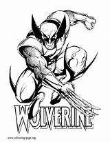 Coloring Wolverine Men Pages Claws Colouring Adamantium His Superhero Print He Printable Choose Board sketch template