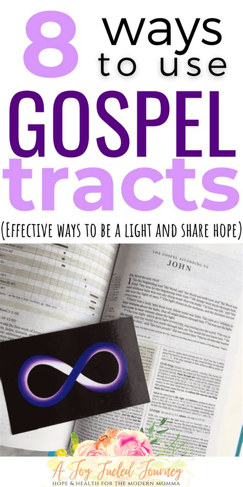 gospel tracts  ways    effectively    joy fueled journey