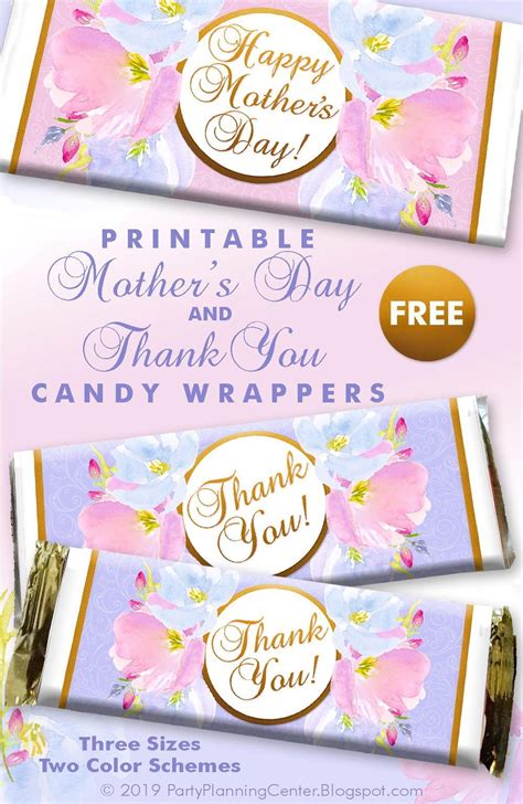 mothers day candy wrappers candy bar wrapper template