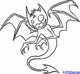 Drawing Demon Anime Pages Demons Coloring Drawings Easy Draw Devil Color Scary Evil Sketch Tattoo Halloween Sketches Colouring Bat Printable sketch template