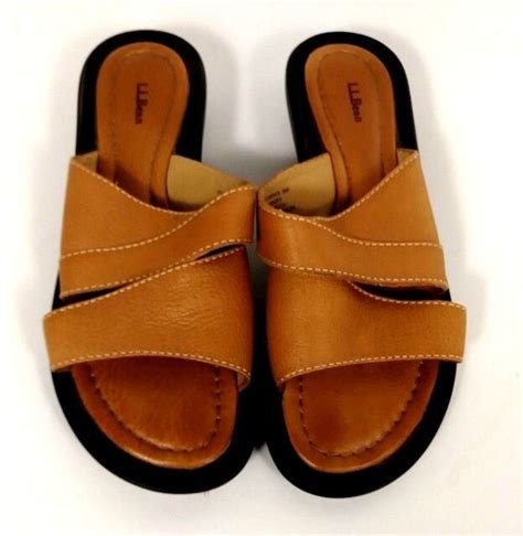 Ll Bean Caramel Tan Sandals Womens Sz 6 Euc S11p Ebay