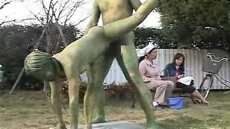 Green Japanese Garden Statues Fuck In Public Porn Videos