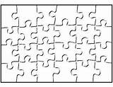 Puzzle Printable Blank Jigsaw Template Outline Piece Pieces Puzzles School Pdf Word Clipart Patterns sketch template