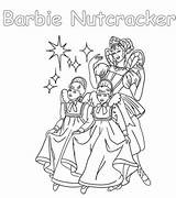 Nutcracker Coloring Barbie Pages Printable Dolls sketch template