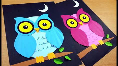 owl crafts  kids youtube