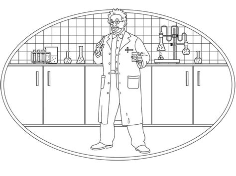 scientist coloring pages  printable coloring pages  kids