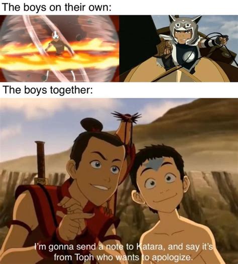 these two are hilarious together what are your favorite aang sokka
