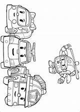 Poli Robocar Kolorowanki Druku Animowanego Serialu Darmowe Ugu sketch template
