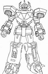 Rangers Megazord Power Coloring Pages Ranger Deviantart Mighty Morphin Colouring Samurai Fury Kids Original sketch template