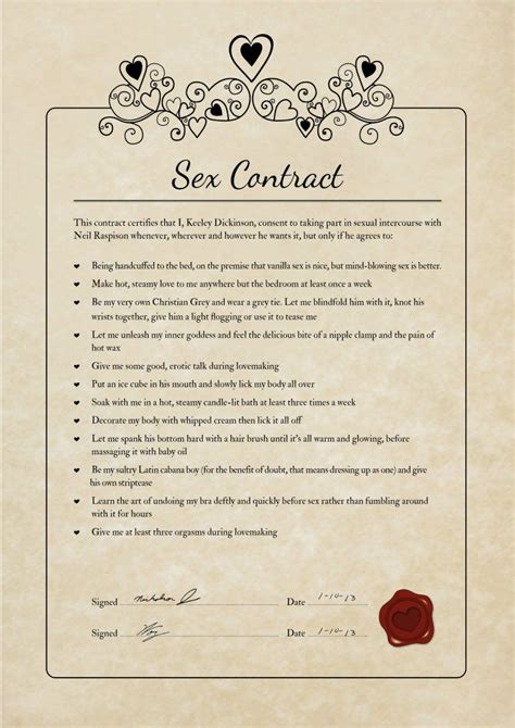 Personalised Sexy Contract Rules Love My Ts