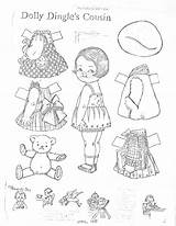 Missy Miss Dingle Dolly Dolls Paper sketch template
