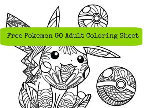 pokemon  coloring sheet craft gossip