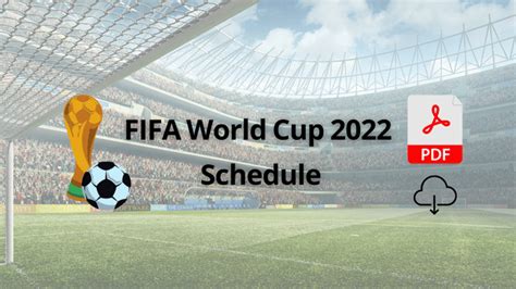 fifa world cup  schedule   printable