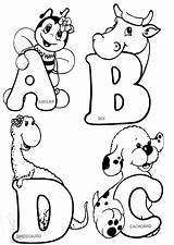 Alfabeto Animais sketch template