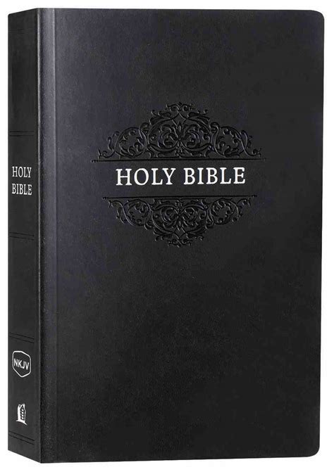 Nkjv Holy Bible Soft Touch Edition Black Black Letter Edition Koorong