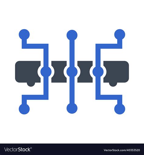 network hub icon royalty  vector image vectorstock