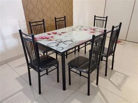 black top glass dining table  home   price  shrirampur id