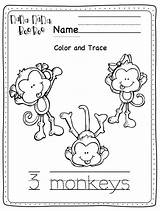 Monkeys Swinging sketch template